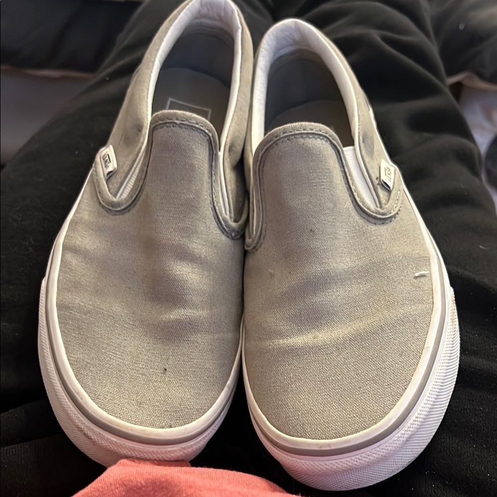 Vans Gray Slip-On Sneakers